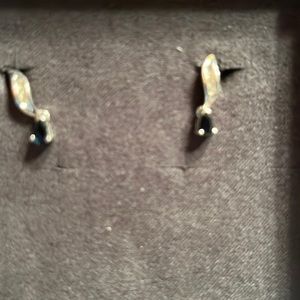 Sapphire and diamond earrings